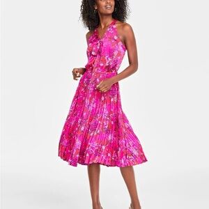 On 34th Women's Halter-Neck MIDI Dress